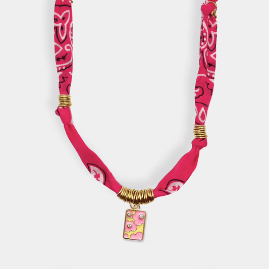 COLLIER BANDANA PERSONNALISABLE 1 CHARM - THEM Paris