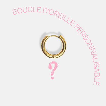 BOUCLE D'OREILLE PERSONNALISABLE