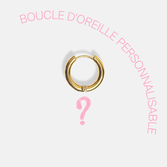 BOUCLE D'OREILLE PERSONNALISABLE