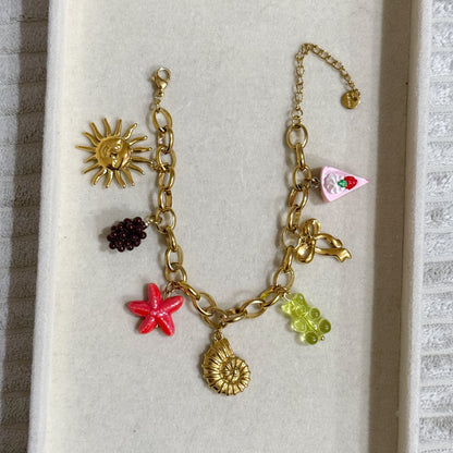 BRACELET PERSONNALISABLE 7 CHARMS