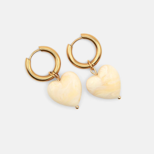 BOUCLES D'OREILLES TINA IVOIRE - THEM Paris