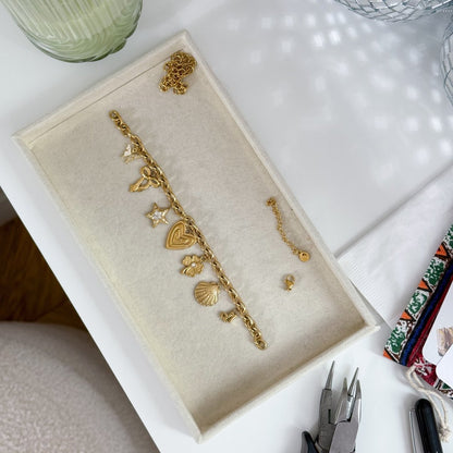 BRACELET PERSONNALISABLE 7 CHARMS - THEM Paris