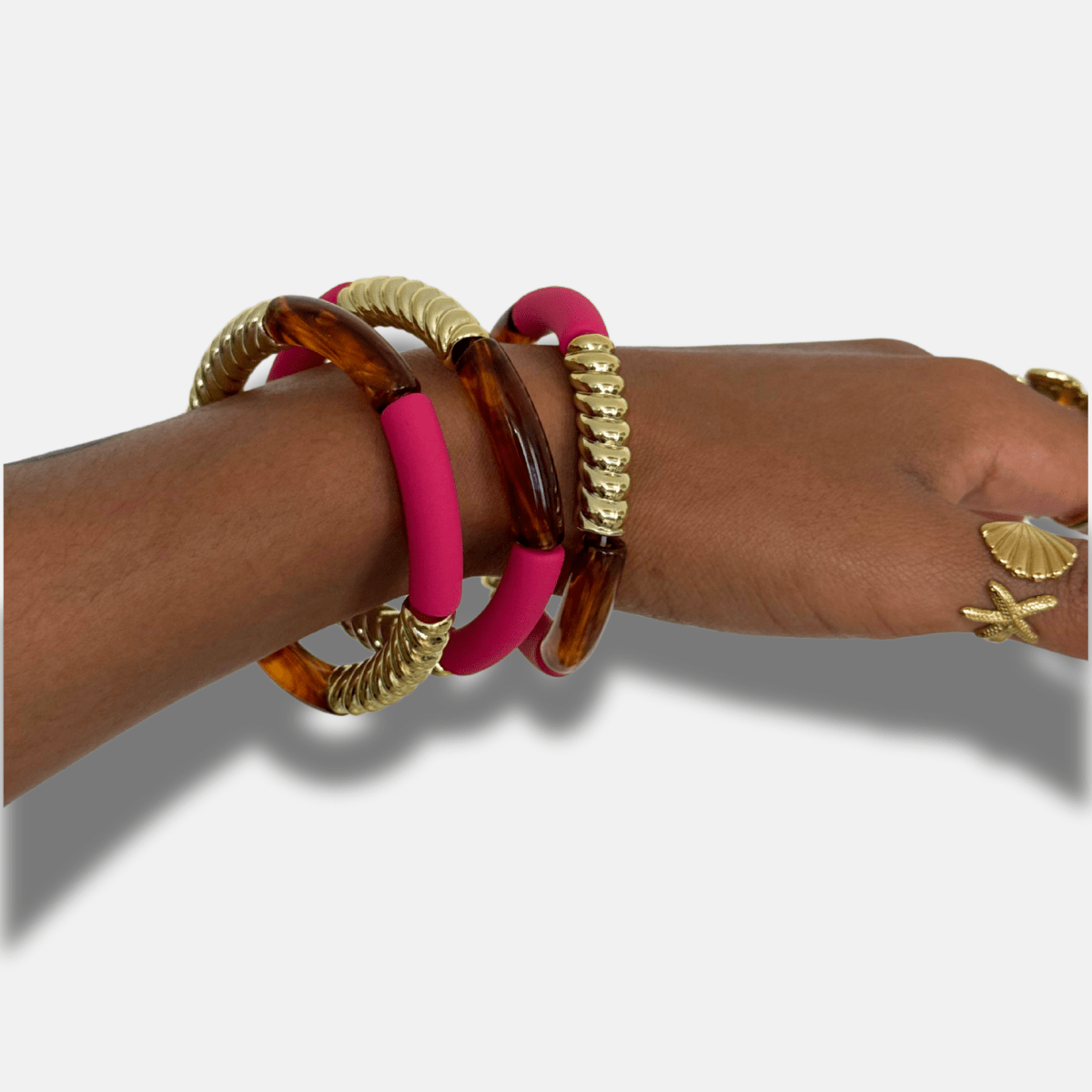 BRACELETS PERLES TUBES CALYPSO - THEM Paris