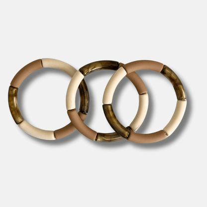 BRACELETS PERLES TUBES DUNE - THEM Paris