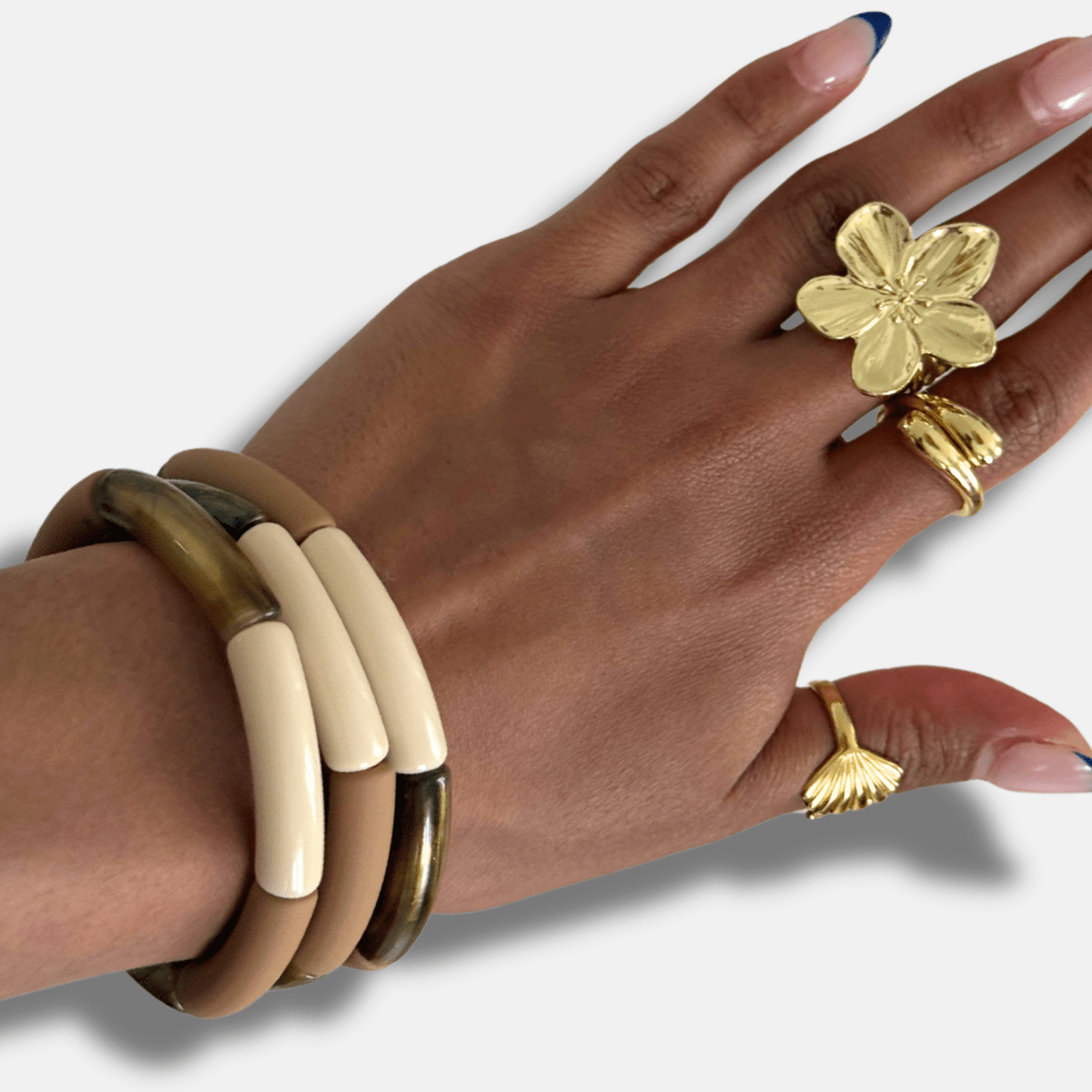 BRACELETS PERLES TUBES DUNE - THEM Paris