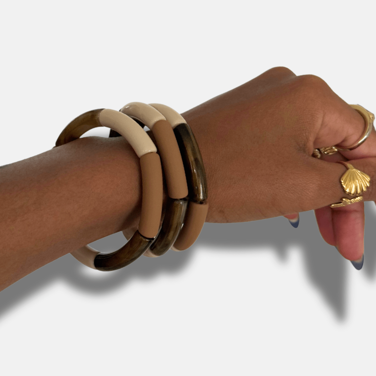 BRACELETS PERLES TUBES DUNE - THEM Paris