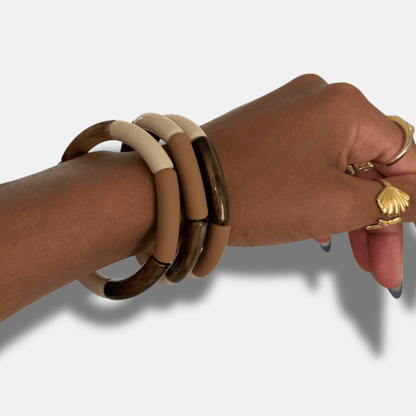 BRACELETS PERLES TUBES DUNE - THEM Paris