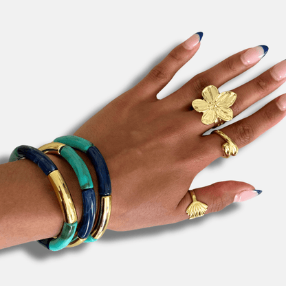 BRACELETS PERLES TUBES JAVA - THEM Paris