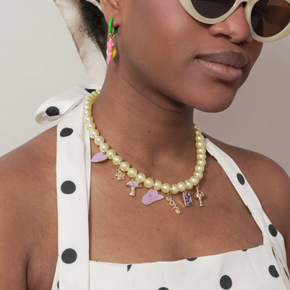 COLLIER PERLES RONDES PERSONNALISABLE 13 CHARMS - THEM Paris