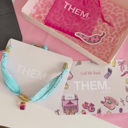 COLLIER BANDANA PERSONNALISABLE 1 CHARM